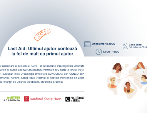 Eveniment Erasmus+ iCare: Last Aid: Ultimul ajutor contează la fel de mult ca primul ajutor